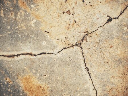 Crack gray wallの写真素材