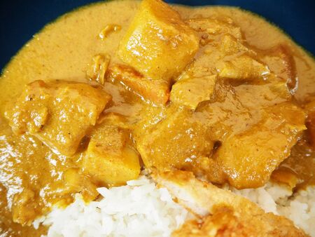 Curry with rice japanese foodの写真素材
