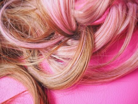 Pink hair backgroundの写真素材