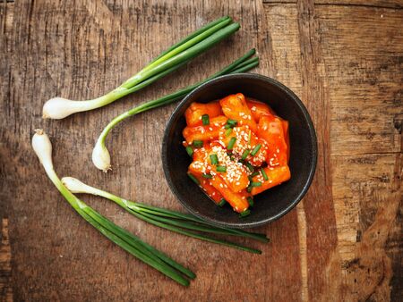 Rice cake korean foodの写真素材