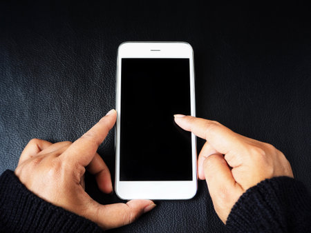 Smart phone on hand