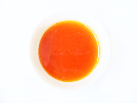 Sriracha chilli sauce isolatedの写真素材