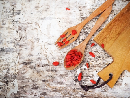Dried goji berriesの写真素材