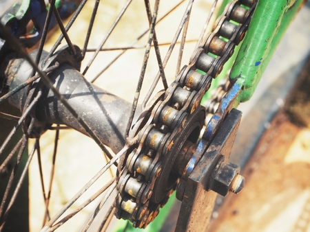 Chain bicycleの写真素材