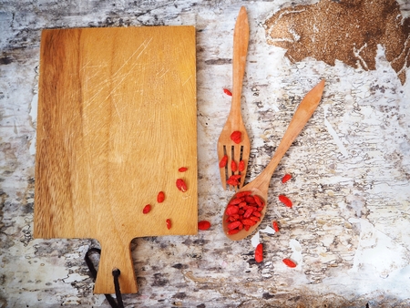 Dried goji berriesの写真素材
