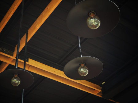 Vintage light bulbの写真素材