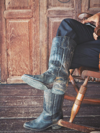 Cowboy bootsの写真素材