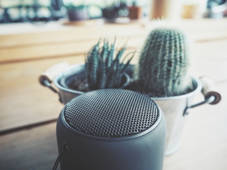 Bluetooth speakerの写真素材