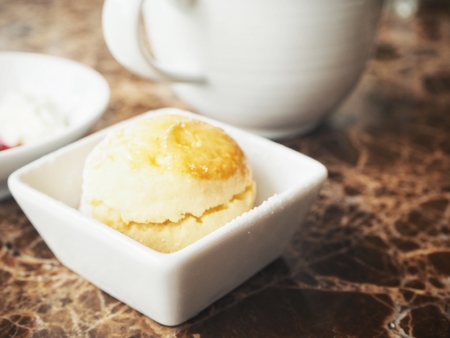Scones with english teaの写真素材