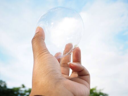 Balloon on handの写真素材