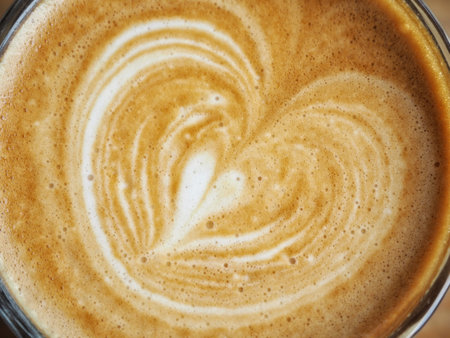 Latte art coffee