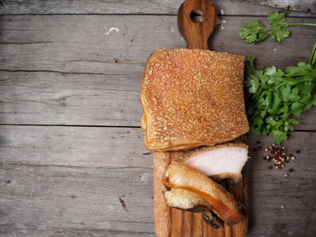 Pork belly grilled Chinese foodの写真素材