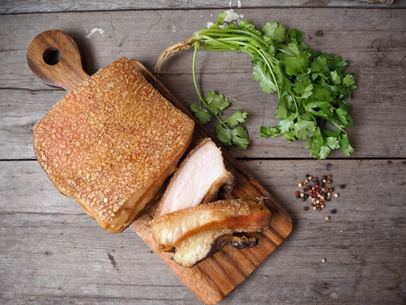 Pork belly grilled Chinese foodの写真素材