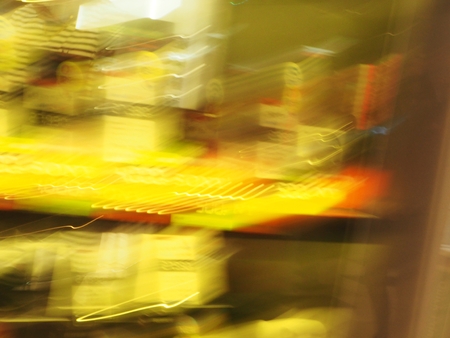 Blurred light trailsの写真素材