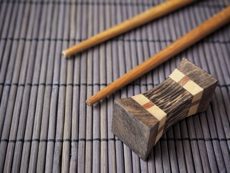 Wood chopsticksの写真素材