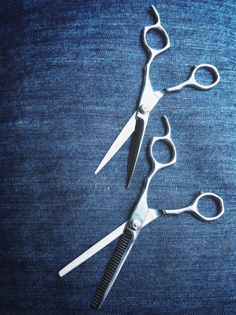 Hair cutting shearsの写真素材