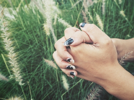 Hands prayingの写真素材