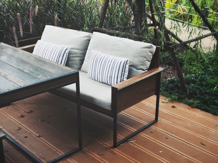 Table with chairsの写真素材
