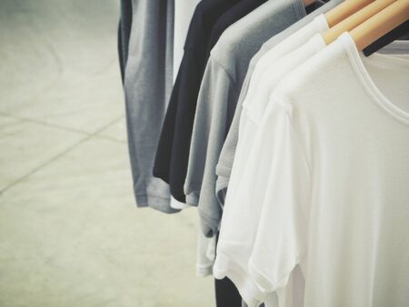T-shirt on hangerの写真素材