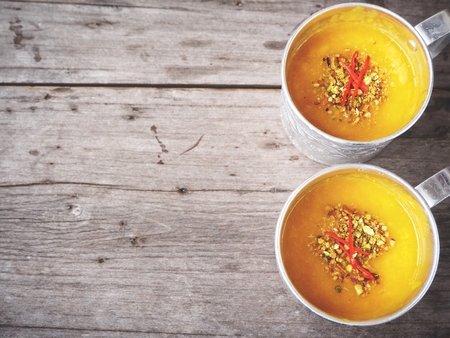 Mango lassi Indian drinkの写真素材