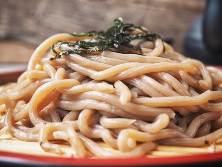 Soba noodles Japanese foodの写真素材