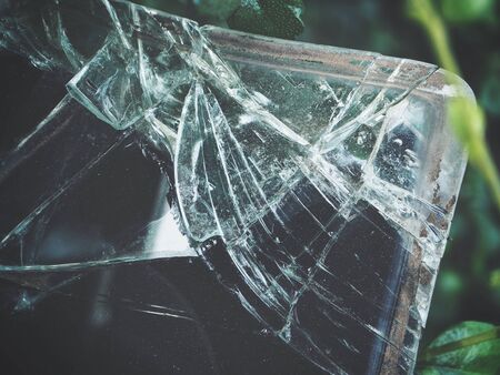 Broken glassの写真素材