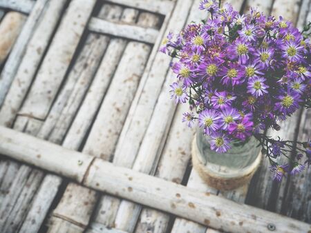 Dry flowers on the vaseの写真素材