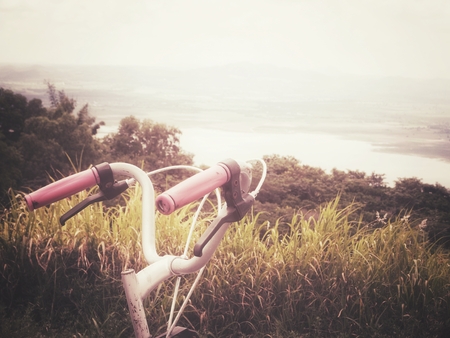Bicycle handlebarの写真素材