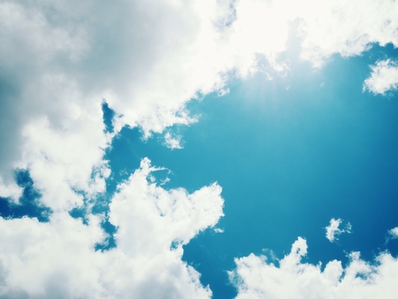 Blue skyの写真素材