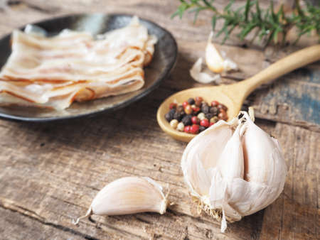 Raw baconの写真素材