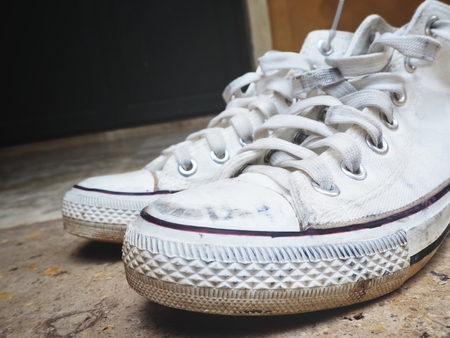 White sneakersの写真素材