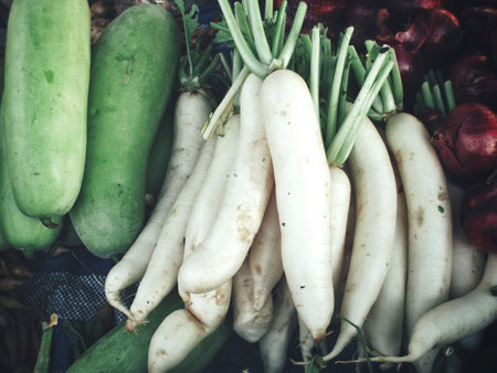 White radish Asia street food