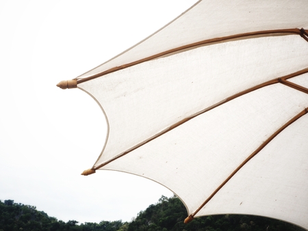 Close up of umbrella beachの写真素材