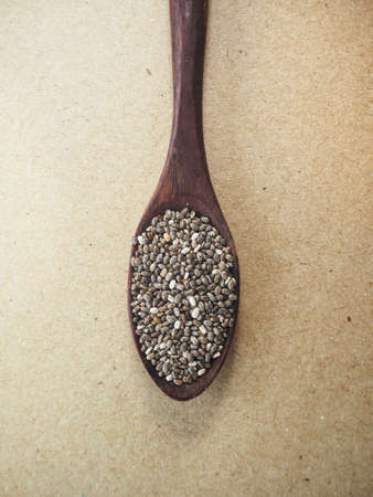 Chia seeds superfoodの写真素材