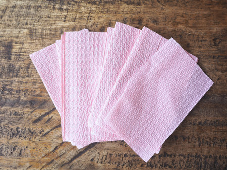 Pink tissues paper