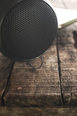 Bluetooth speaker and smart phoneの写真素材