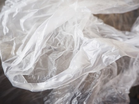 Plastic bag background or textureの写真素材