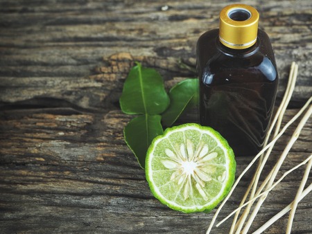 Bergamot oil spa conceptの写真素材