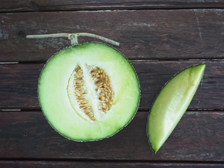 Cantaloupe melon Japanese fruitの写真素材