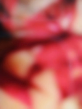 Blurred of red and gold christmas background or texture