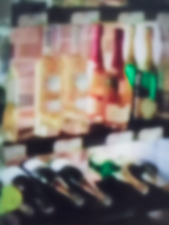 Blurred of wine bottle drinkの写真素材