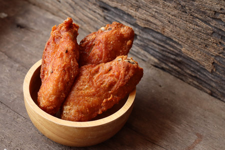 Fried chicken wings junk food