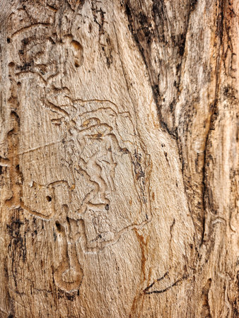 Close up of brown bark tree