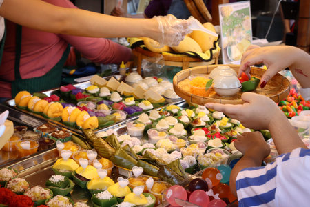 Thai dessert delicious asian foodの写真素材