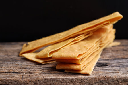 Soy bean curd sticks Chinese foodの写真素材