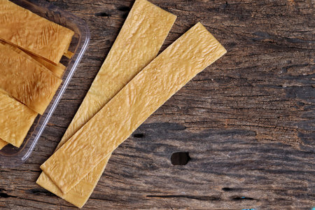 Soy bean curd sticks Chinese foodの写真素材
