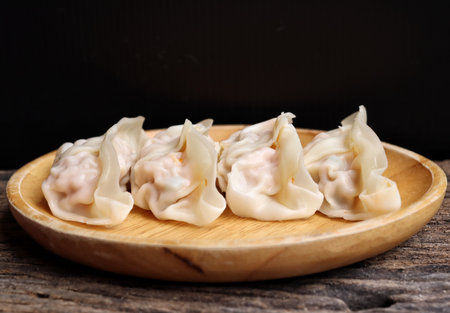 Dumpling dim sum Chinese foodの写真素材