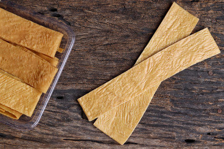 Soy bean curd sticks Chinese foodの写真素材