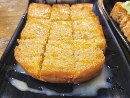Slice toast bread loaf and butter breakfastの写真素材