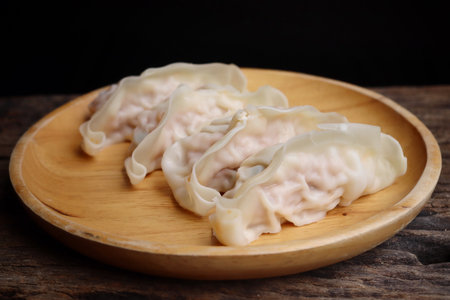 Dumpling dim sum Chinese foodの写真素材